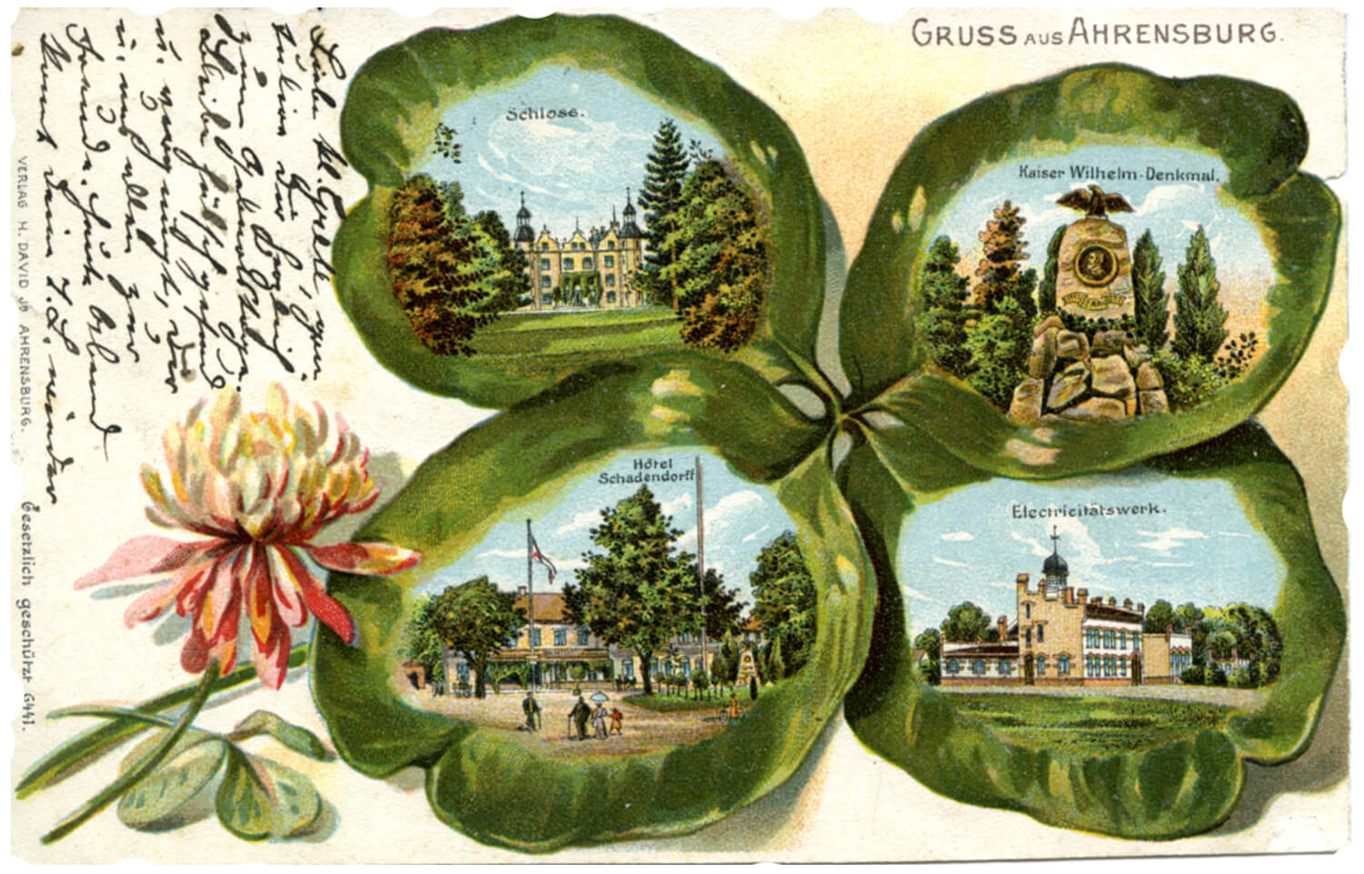 postkarte ahrensburg ansicht